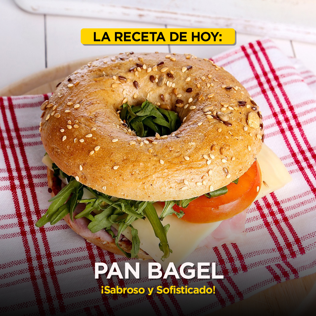 receta de pan bagel