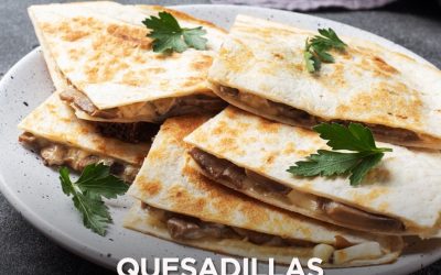 Receta de quesadilla de champiñón para comer rico y fácil